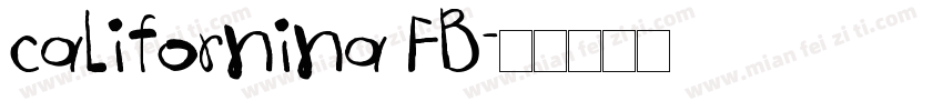 californina FB字体转换